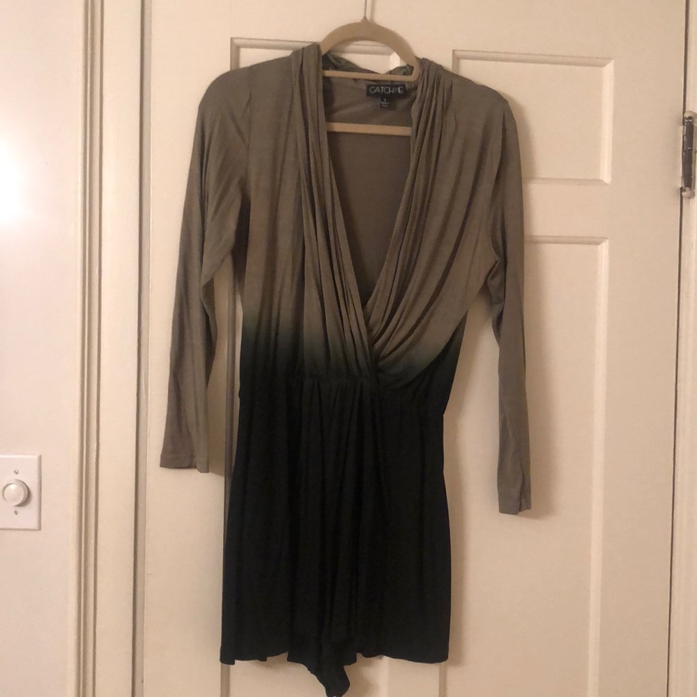 two toned romper
